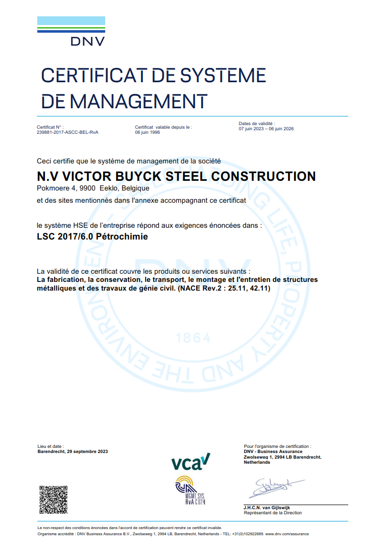 VCA Certificate - Victor Buyck Steel Construction (FR).png