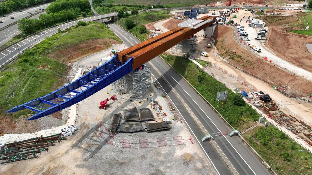 Victor Buyck Steel Construction M6 Motorway South Viaduct Launc
