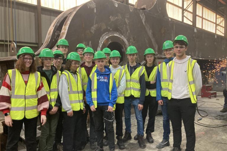 Victor Buyck Steel Construction - studenten op bezoek