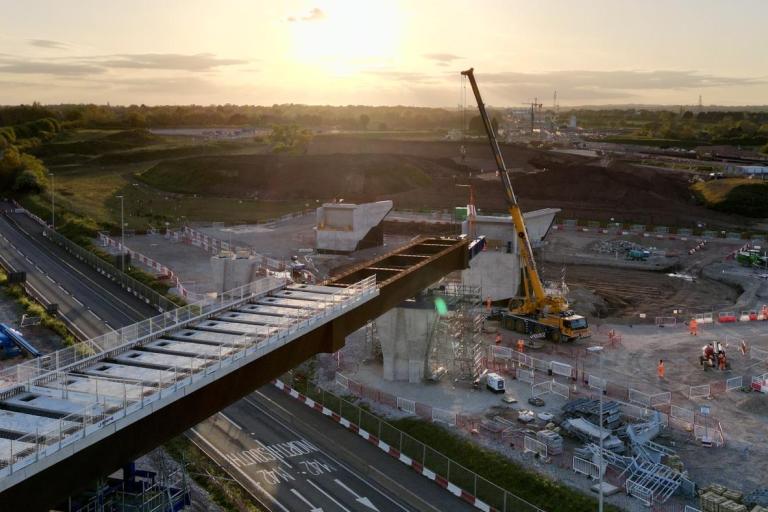 Victor Buyck Steel Construction HS2 M42 M6 Motorway Link Viaduct Launch