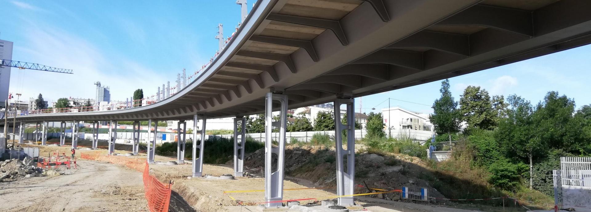 Victor Buyck Steel Construction RATP Ligne 11 Viaduct Station