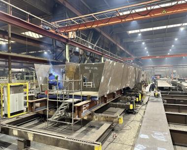 Victor Buyck Steel Construction HS2 Water Orton No. 1 Straddle Bents PSV Victor Buyck Steel Construction HS2 Water Orton No. 1 Straddle Bents PSV